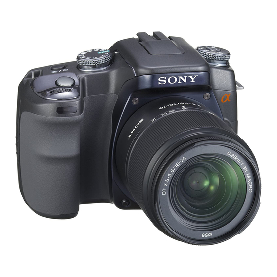 Sony Alpha 100 Broşür ve Teknik Özellikler