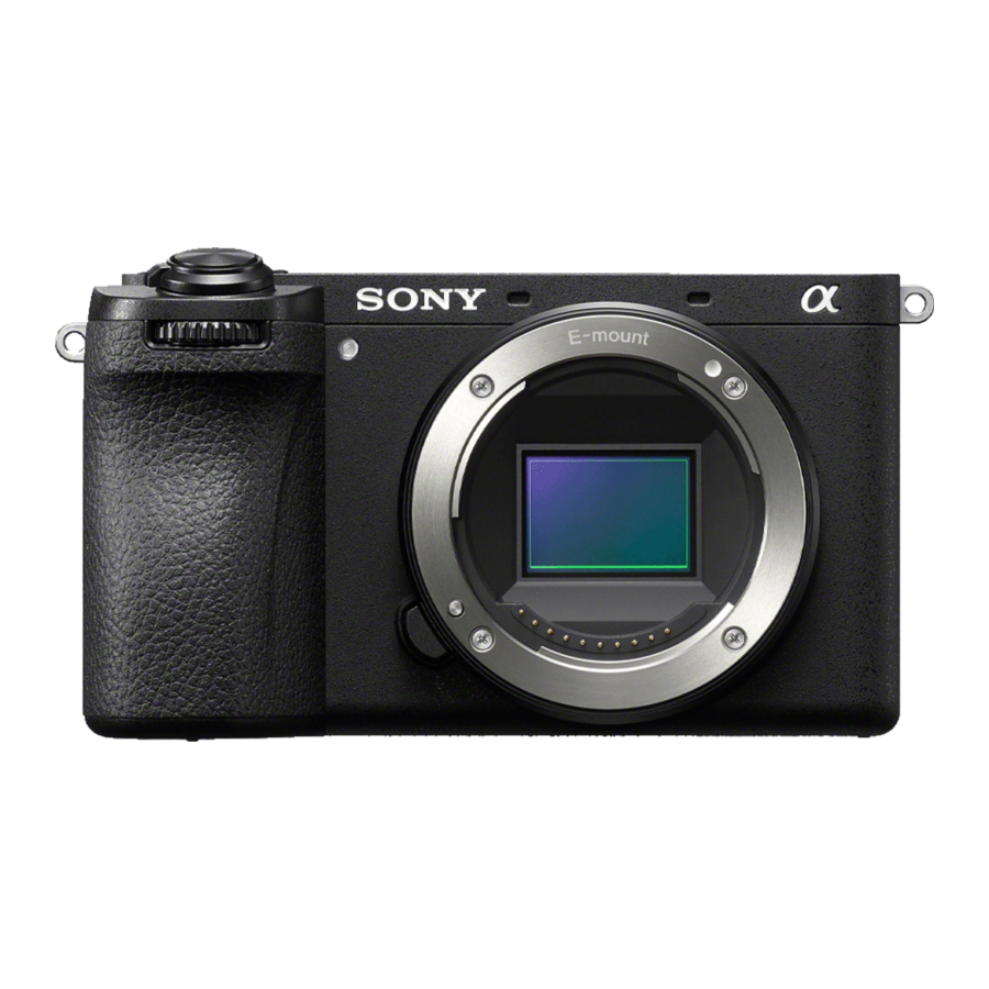 Sony Alpha 6700 Opstarthandleiding