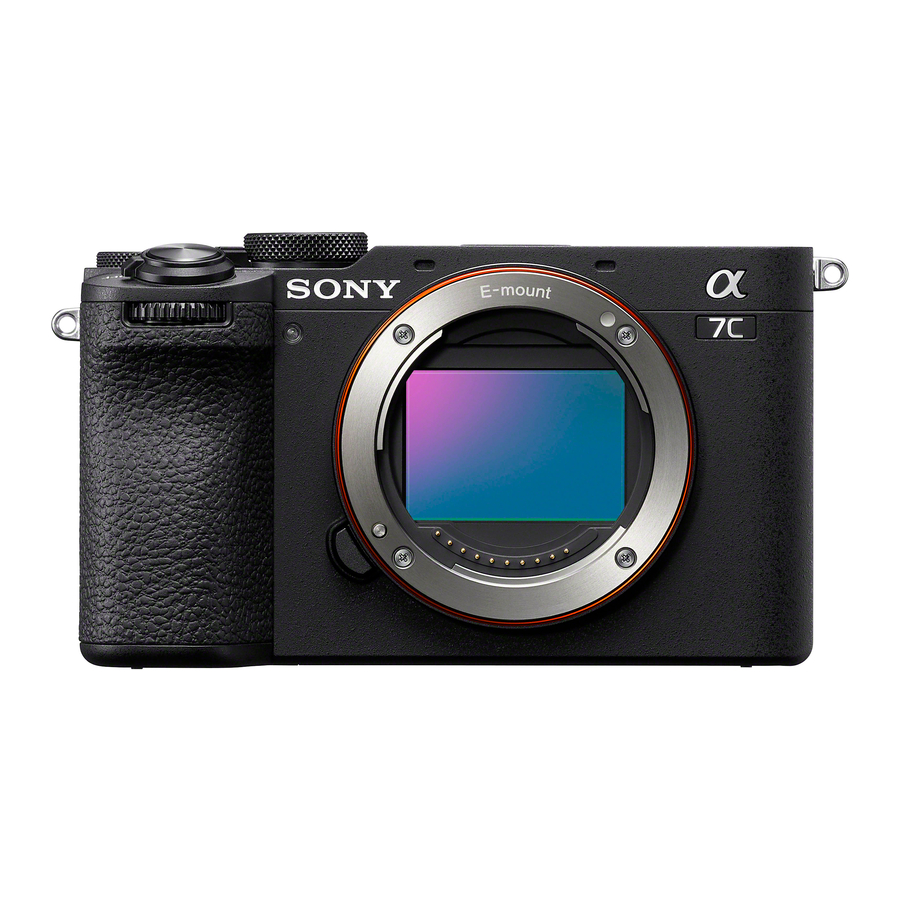 Sony Alpha 7C II Руководство