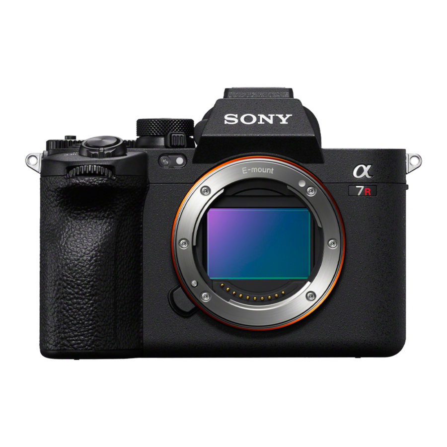 Sony Alpha 7RV Instrukcja uruchamiania