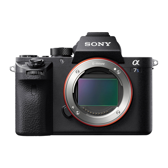 Sony Alpha 7S II Panduan Memulai