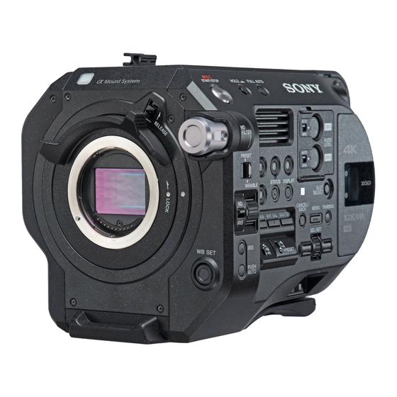 Sony PXW-FS7 Handbuch