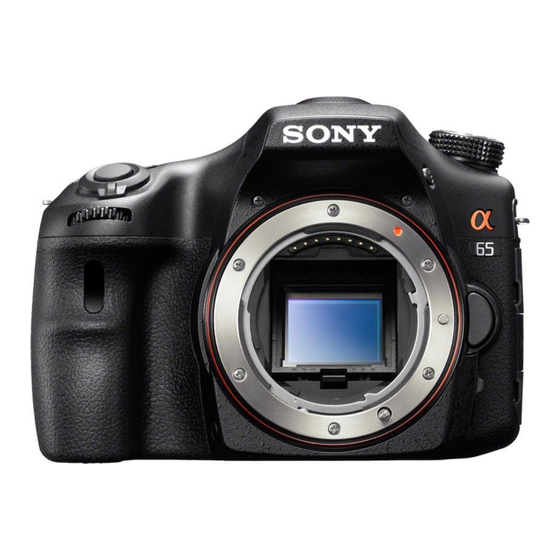 Sony SLT-A65L Руководство по эксплуатации