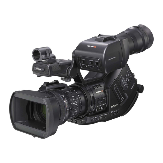 Sony XDCAM EX PMW-EX3 Instructions