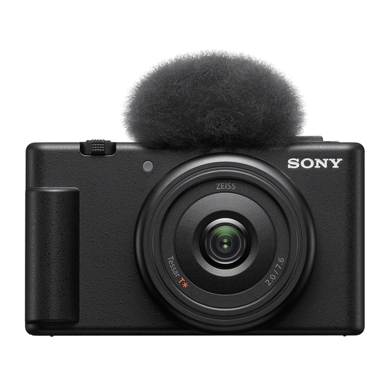 Sony ZV-1F Manual de arranque