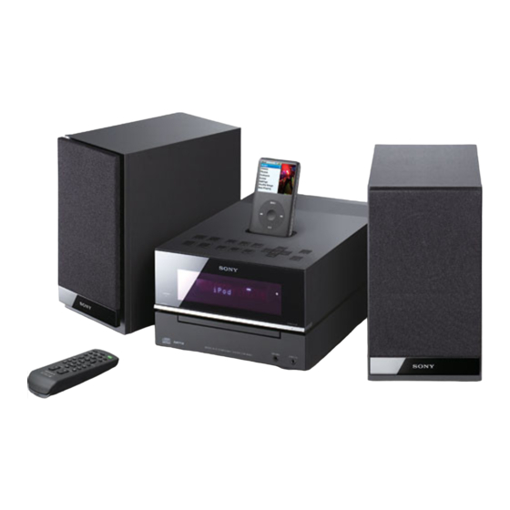 Sony CMT BX20i - Micro System 운영 지침