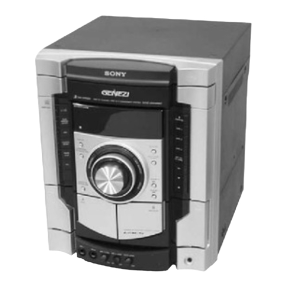 Sony MHC-GNX600 Betriebsanleitung