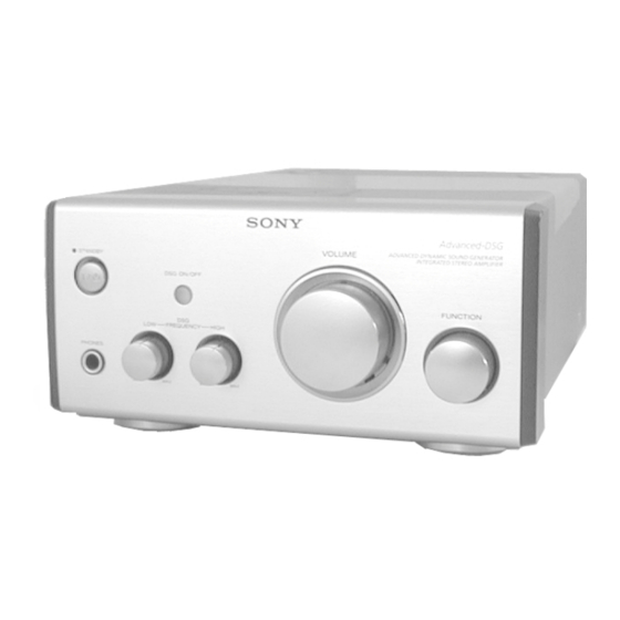 Sony TA-SP55 Servicehandleiding