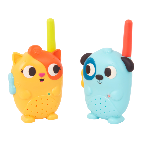 B.toys Land of B. Lolo & Woofer Walkie-Talkies Schnellstart-Handbuch