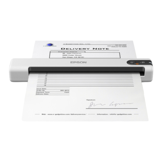 Epson DS-70 Посібник із швидкого старту