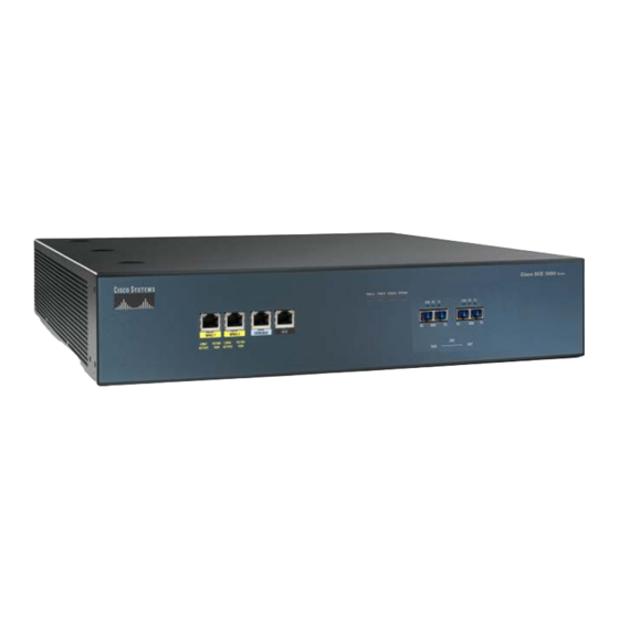 Cisco SCE 1000 and 빠른 시작 매뉴얼