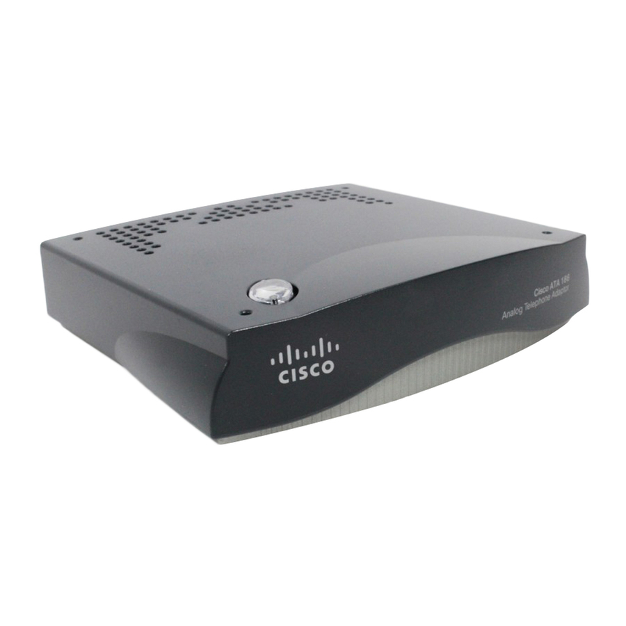 Cisco ATA 186 Configuration