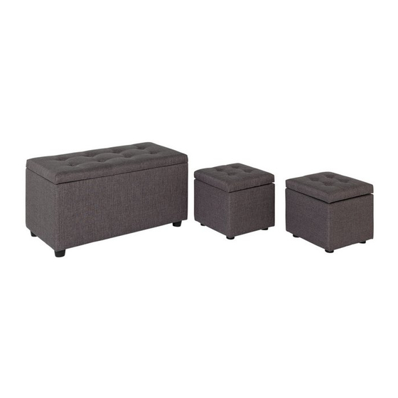 Argos Fabric Ottoman With 2 Small Stools 755/2238 Schnellstart-Handbuch