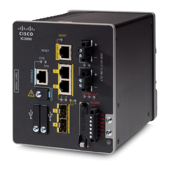 Cisco IC3000 Product Documentation