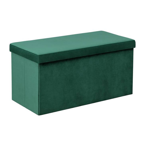 Argos Medium Green Velvet Ottoman 755/7013 Manuale di sicurezza e cura