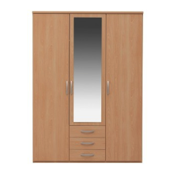 Argos New Hallingford 3 Door 3 Drawer Wardrobe 조립 지침 매뉴얼