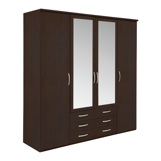 Argos New Hallingford 4 Door 3 Drawer Wardrobe 조립 지침 매뉴얼