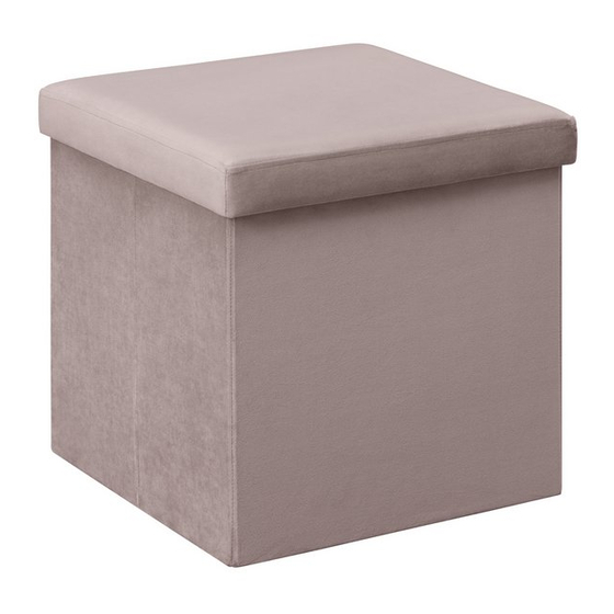 Argos Small Grey Velvet Ottoman 367/8257 クイック・スタート・マニュアル