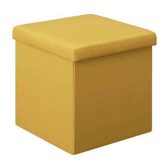 Argos Small Mustard Fabric Ottoman 716/5467 Manuale di avvio rapido