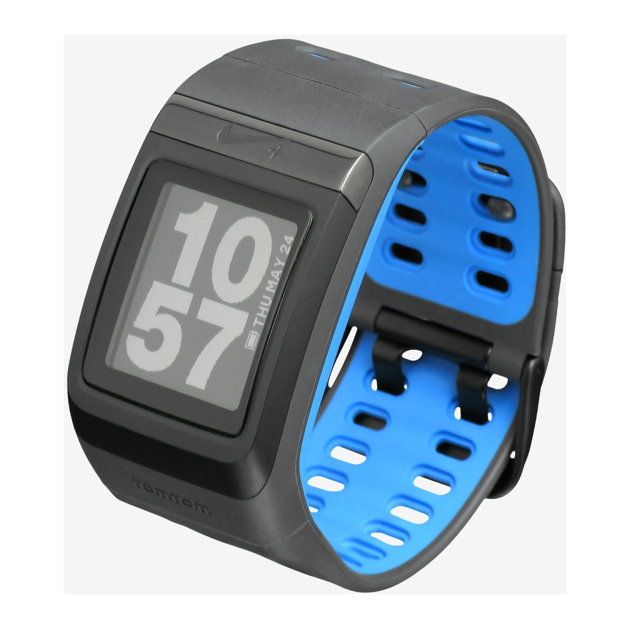 TomTom Nike+ SportWatch GPS Gebruikershandleiding