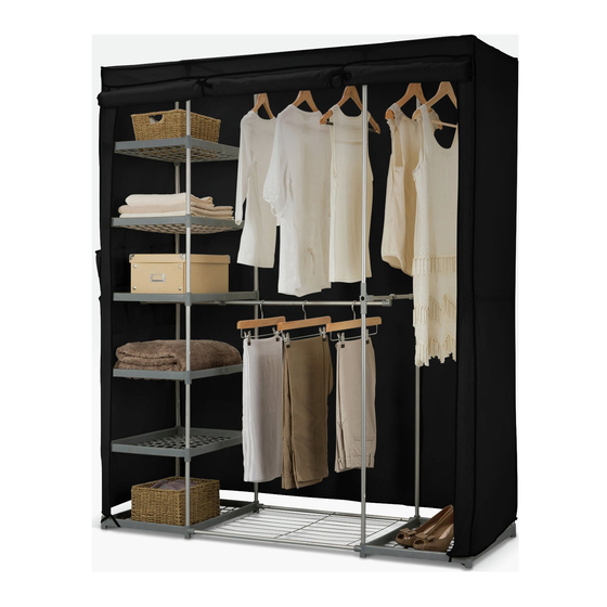 Argos Triple Metal And Polycotton Wardrobe Монтажні конструкції