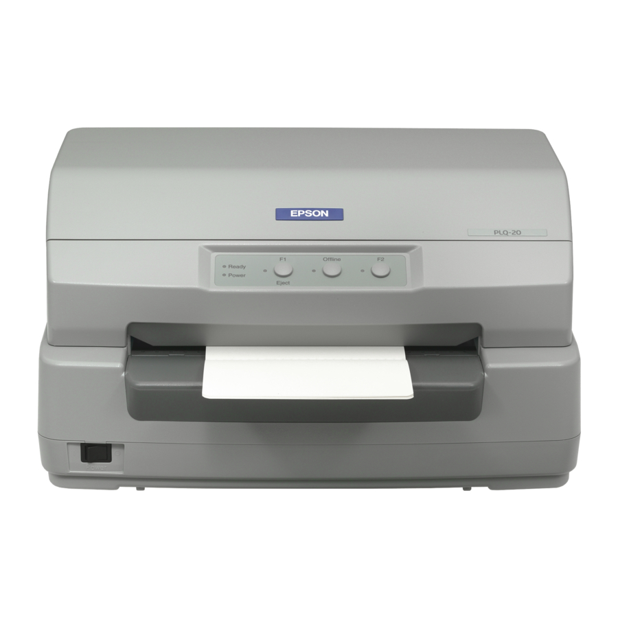 Epson PLQ-20 Specificaties