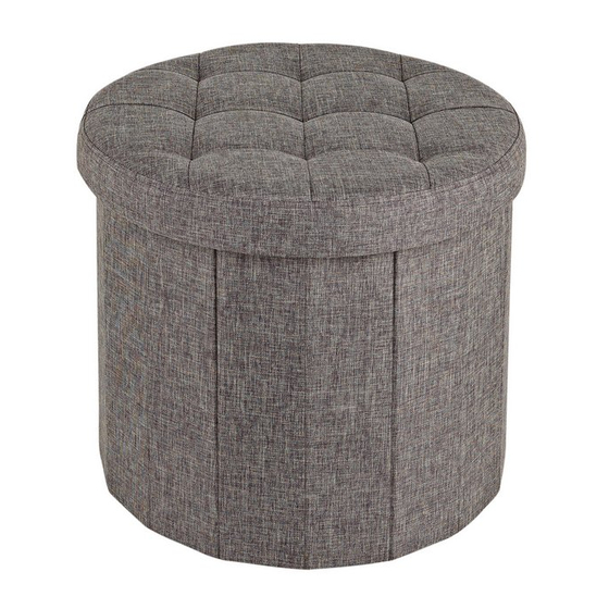 Argos Home Circular Ottoman Shoe Storage Grey 691/0400 Podręcznik bezpieczeństwa i pielęgnacji