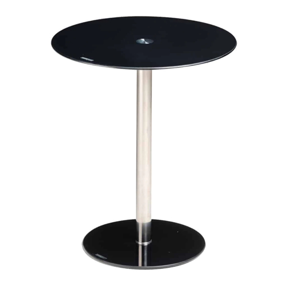 Argos Home hygena Matrix Round Glass Lamp Table Інструкція з монтажу