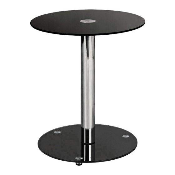 Argos Home Matrix Round Glass Lamp Table Інструкція з монтажу Посібник з монтажу