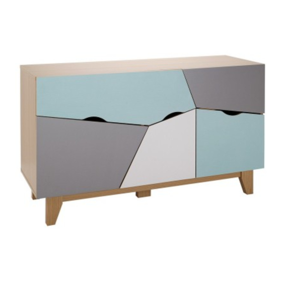 Argos Home Multicoloured Sideboard 453/4785 Assembly Instructions Manual