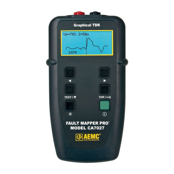 AEMC instruments CA7027 Посібник користувача