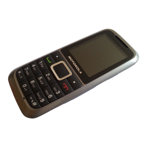 Motorola 3G Podręcznik użytkownika