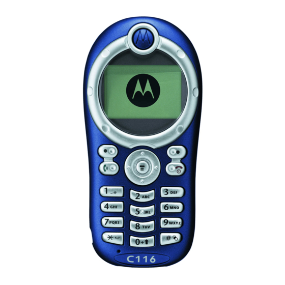 Motorola C115 서비스 매뉴얼