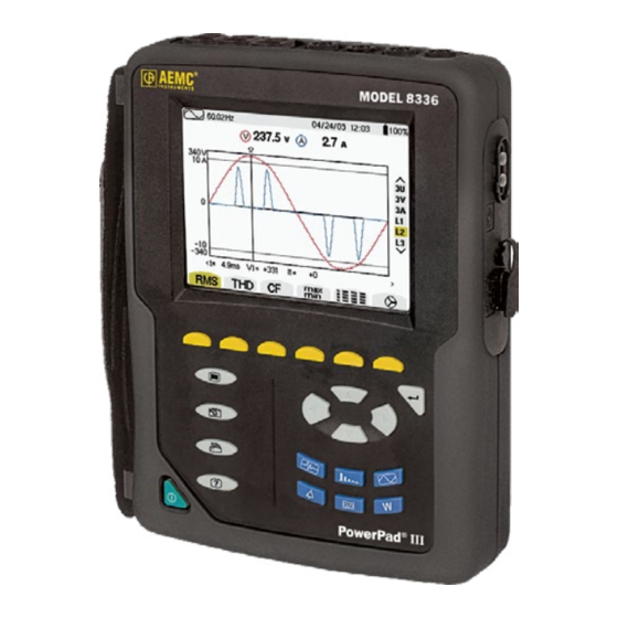 AEMC instruments Measure Up PowerPad III Quick Start Manual