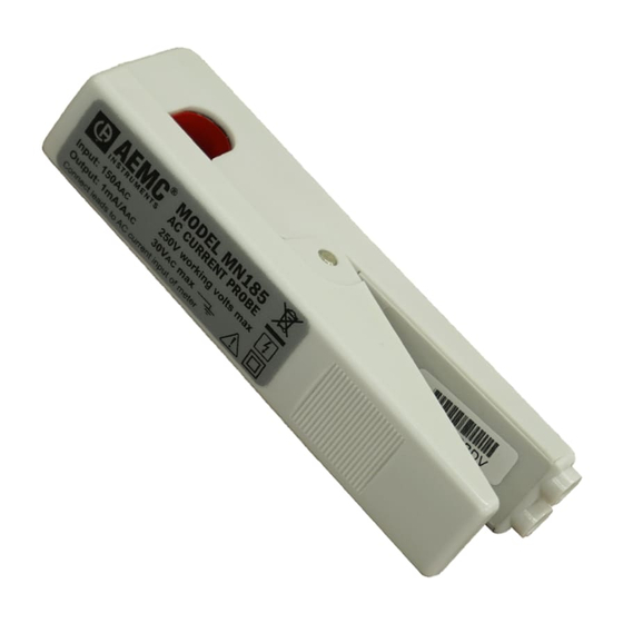 AEMC instruments MN185 Посібник користувача