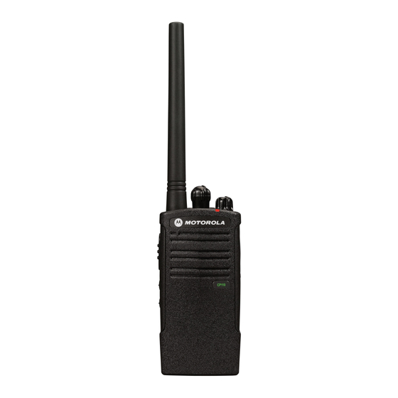 Motorola CP110 UHF Manuel de l'utilisateur