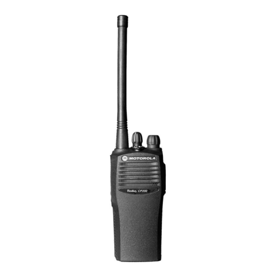 Motorola CP150 Panduan Pengguna