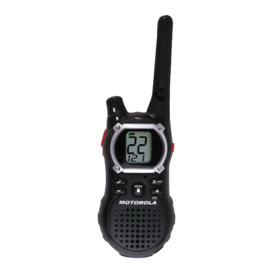 Motorola EM1000R - FRS/GMRS Radio, Pair Benutzerhandbuch