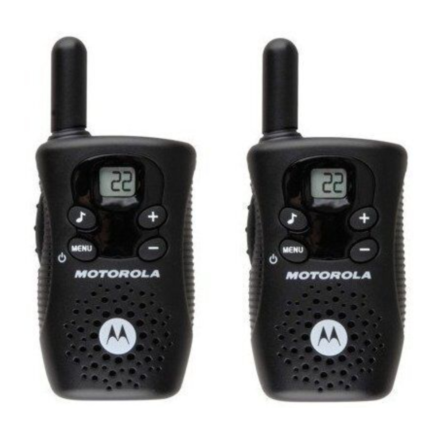 Motorola FV150 - Radio Set Gebruikershandleiding