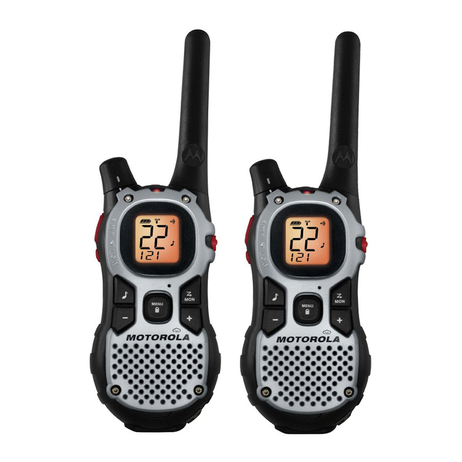 Motorola MJ270R - Radio FRS/GMRS 운영 매뉴얼