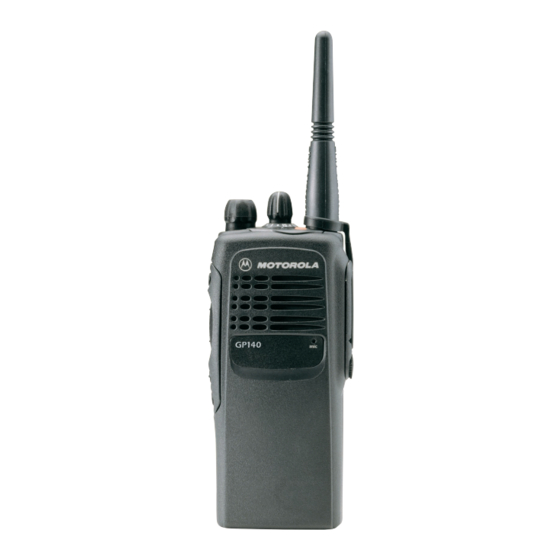 Motorola Professional GP640 Informationen zum Dienst