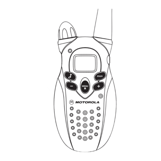 Motorola Talkabout T5620 Gebruikershandleiding