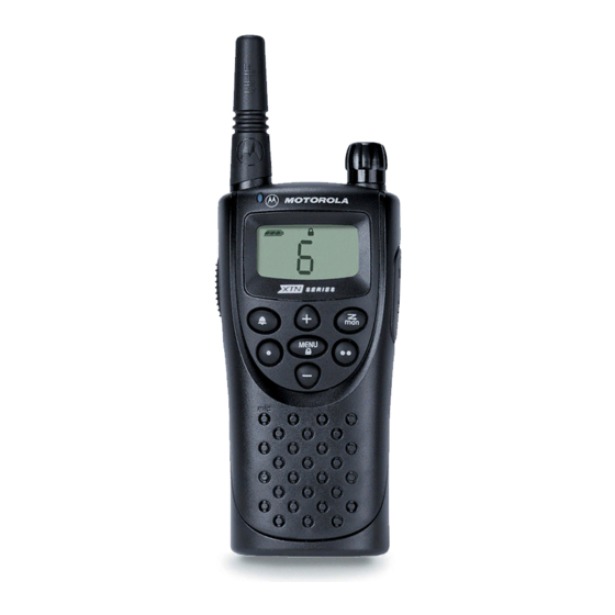 Motorola XU1100 - XTN Series UHF Kullanıcı Kılavuzu