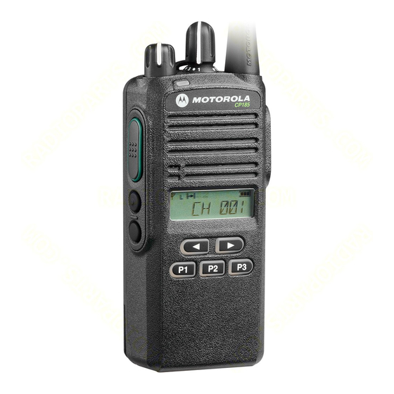 Motorola CP185 Series Podręcznik użytkownika