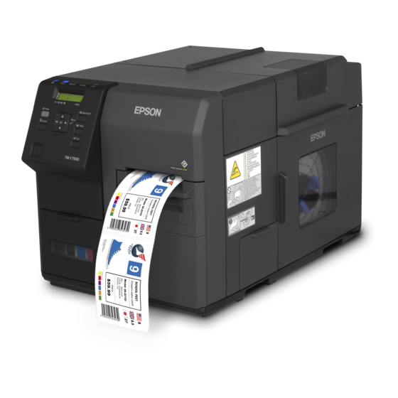 Epson ColorWorks TM-C7500 Начните здесь