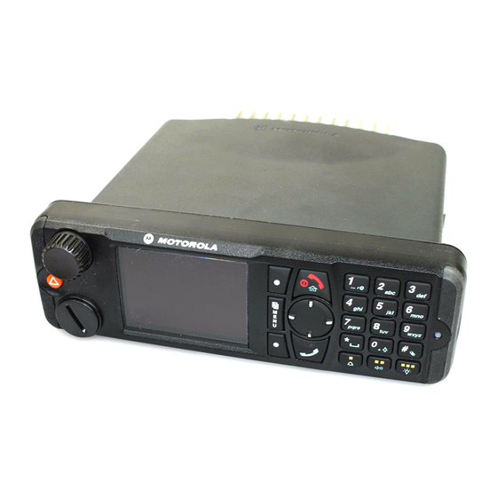 Motorola TETRA MTM800 Basis gebruikershandleiding