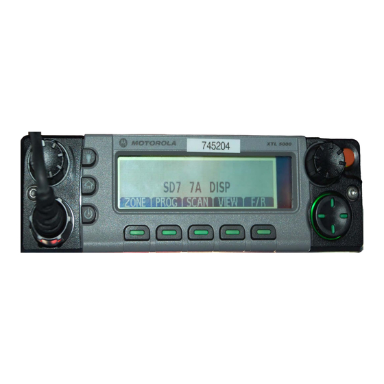 Motorola XTL 5000 Training