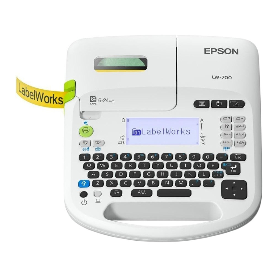 Epson LabelWorks LW-700 Руководство пользователя