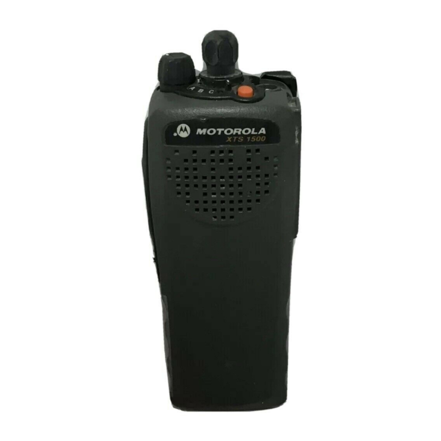 Motorola ASTRO XTS 1500 Посібник