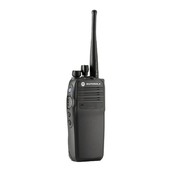 Motorola DP3400 Snelle referentiehandleiding